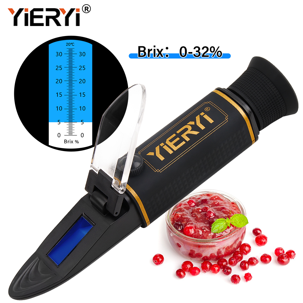Wine Beer Food - YG-32 Brix Refractometer 0-32% ATC Handheld