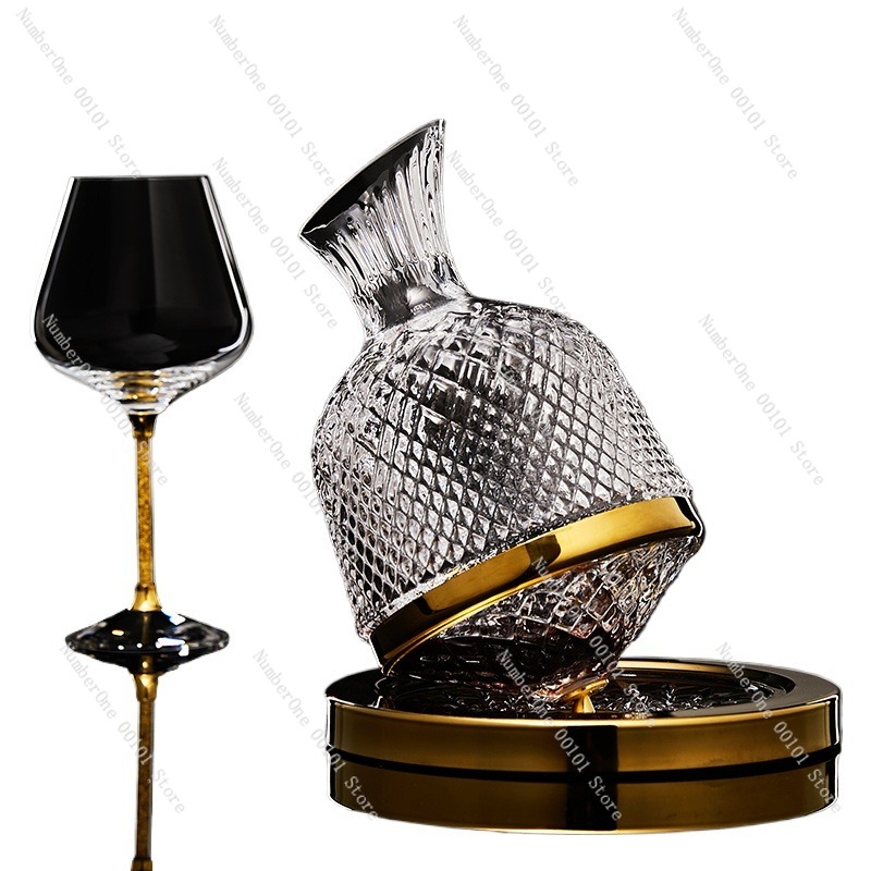 Decanter Aerator Set - High-End Crystal Wine Decanter Set with