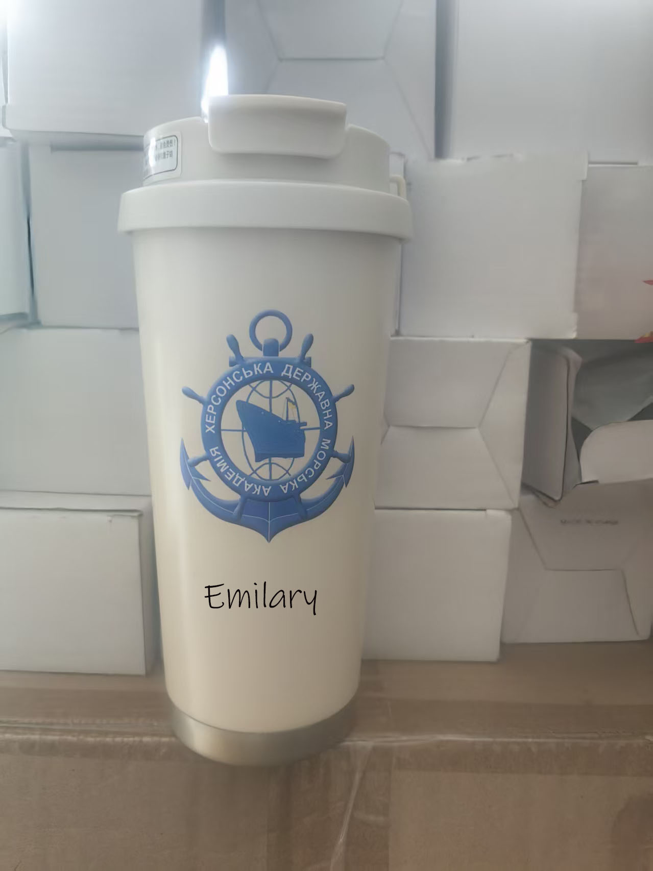 Wine Beer Name - Customized logo 600ML water bottle thermos