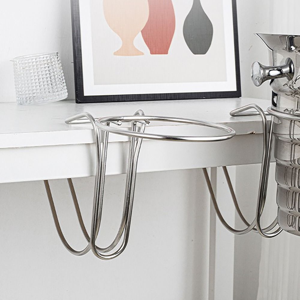 Ice Bucket Silver - Portable Stainless Steel Ice Bucket Stand