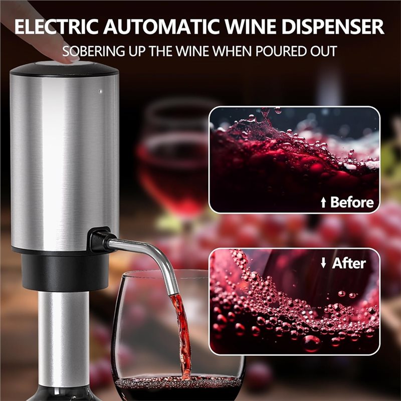 A84G-Electric Wine Opener 4-In - đánh giá và giá Decanter Aerator Set
