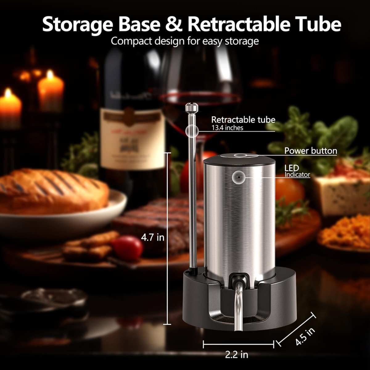 ETRT Electric Wine Aerator Win - đánh giá và giá Decanter Aerator Set