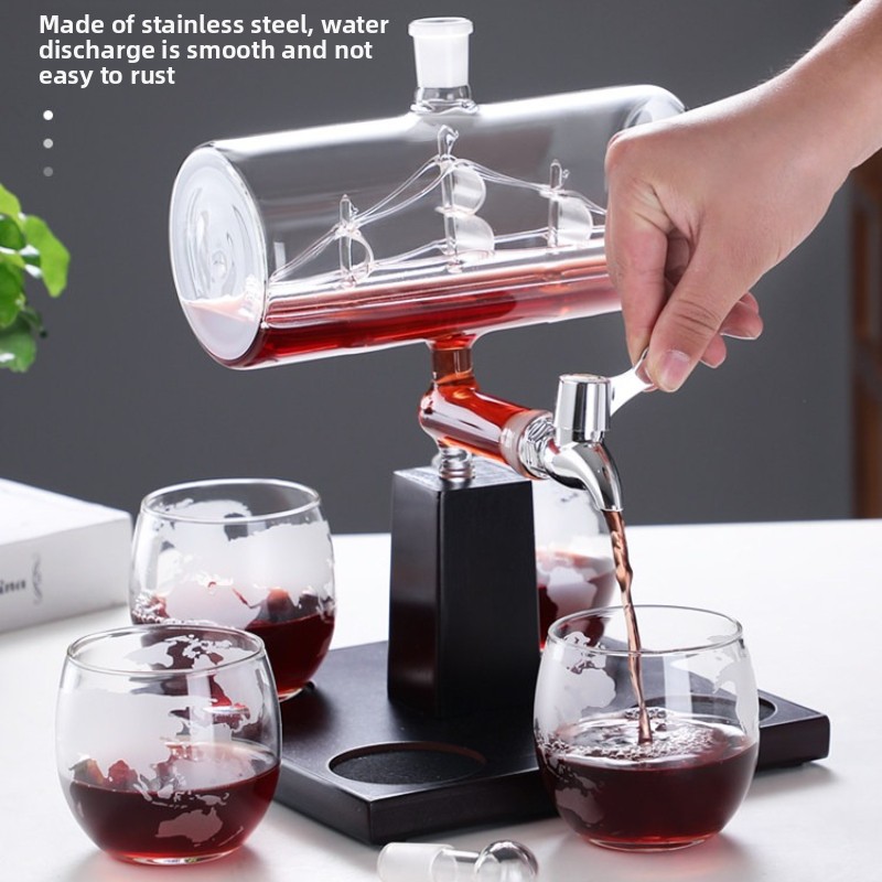 Tempered Glass Wine Decanter H - đánh giá và giá Decanter Aerator Set