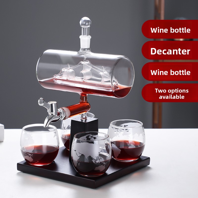Tempered Glass Wine Decanter H - đánh giá và giá Decanter Aerator Set