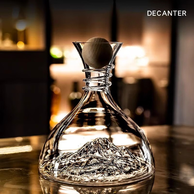 Crystal Iceberg Shape Rapid Ae - đánh giá và giá Decanter Aerator Set