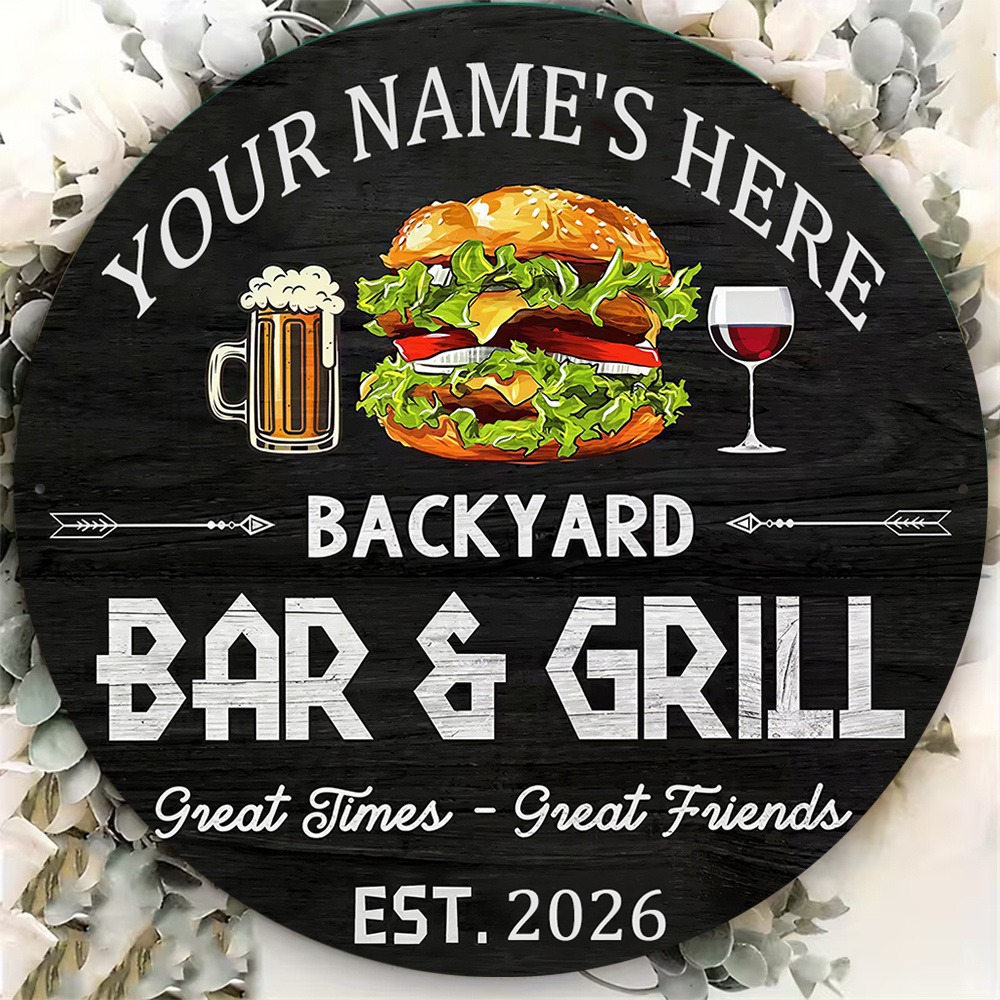 [2D Flat] 1pc Custom Name Roun - đánh giá và giá Wine Beer Name