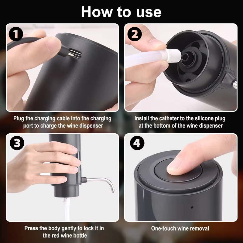 Intelligent Electric Wine Aera - đánh giá và giá Decanter Aerator Set