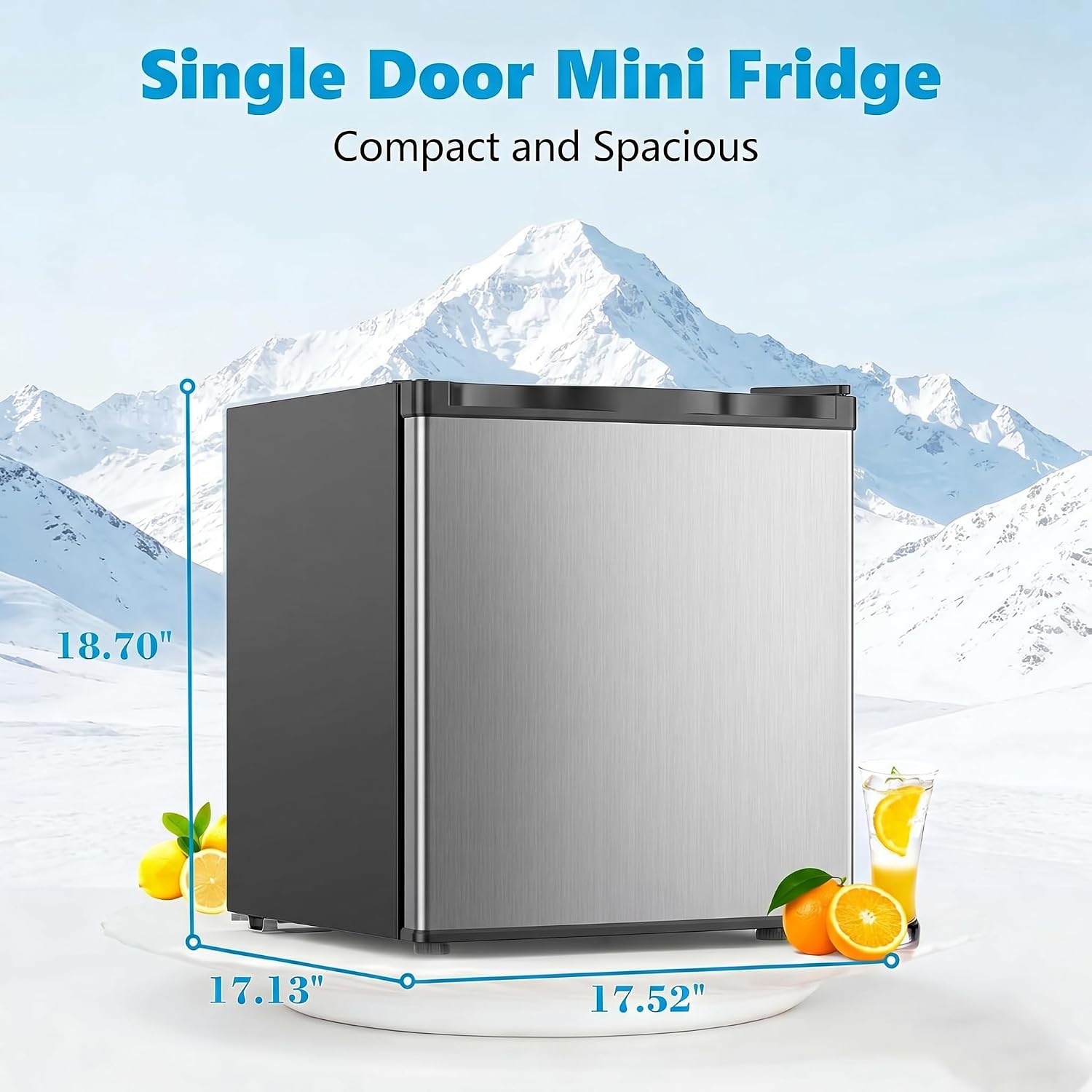 Upright Small Refrigerator Fre - đánh giá và giá Ice Bucket Silver
