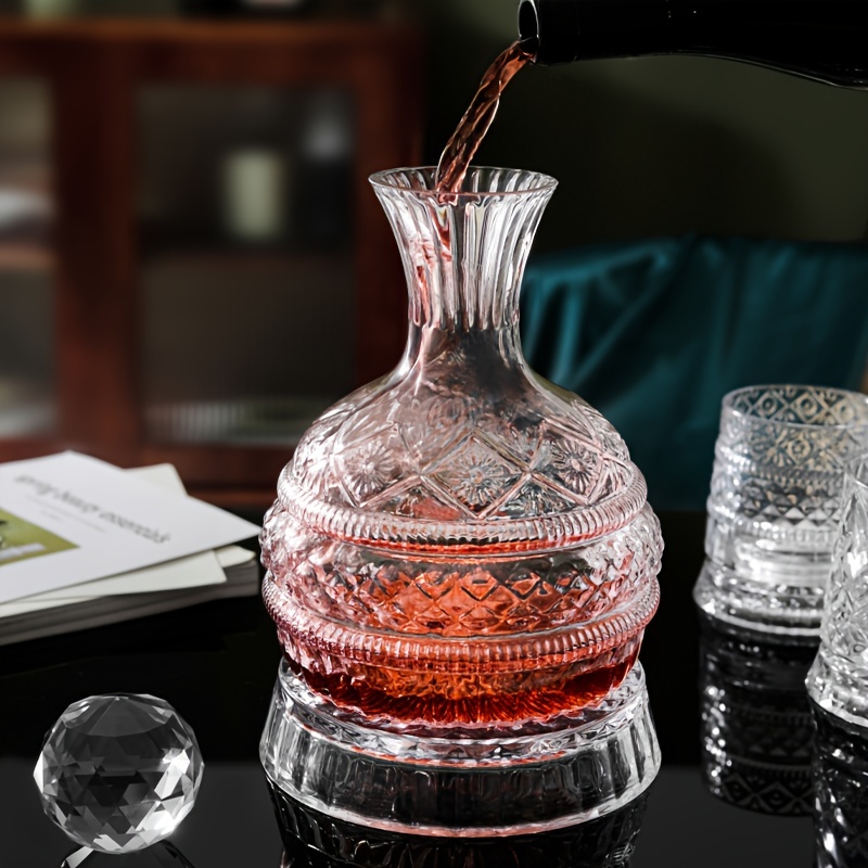 Crystal Wine Decanter Elegant  - đánh giá và giá Decanter Aerator Set