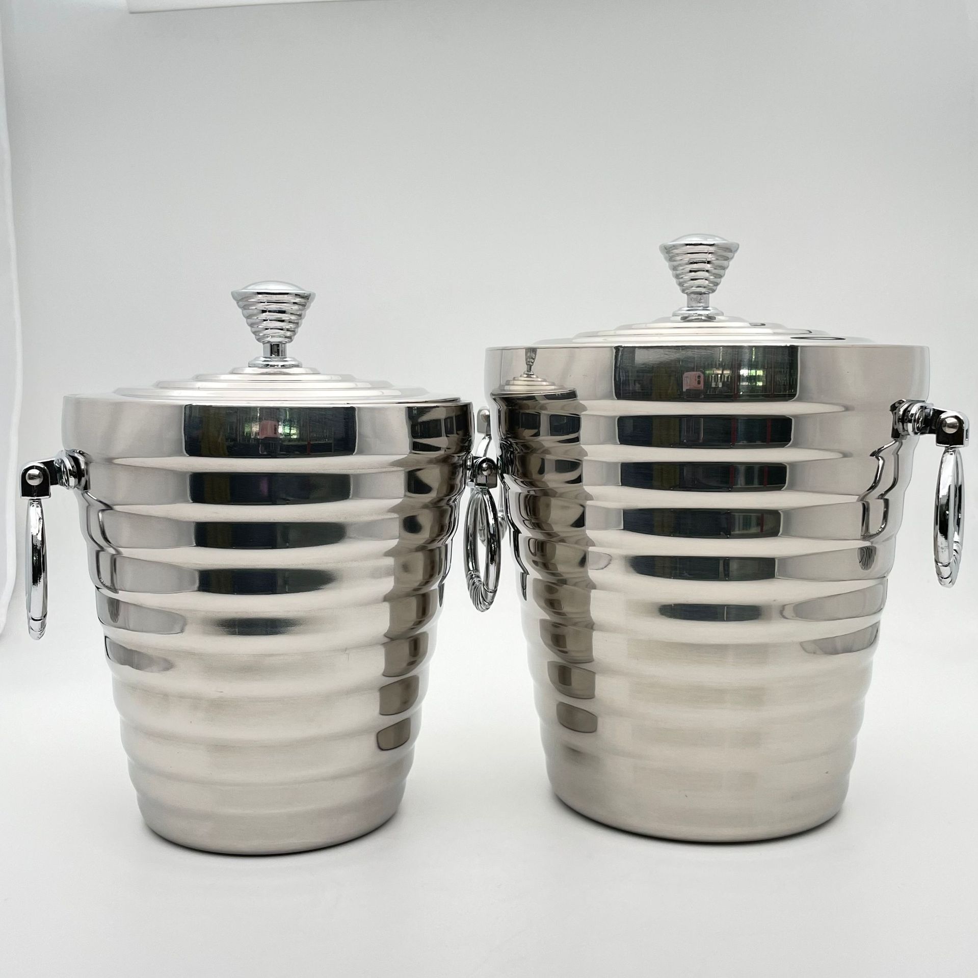 Stainless Steel Double Ice Buc - đánh giá và giá Ice Bucket Silver