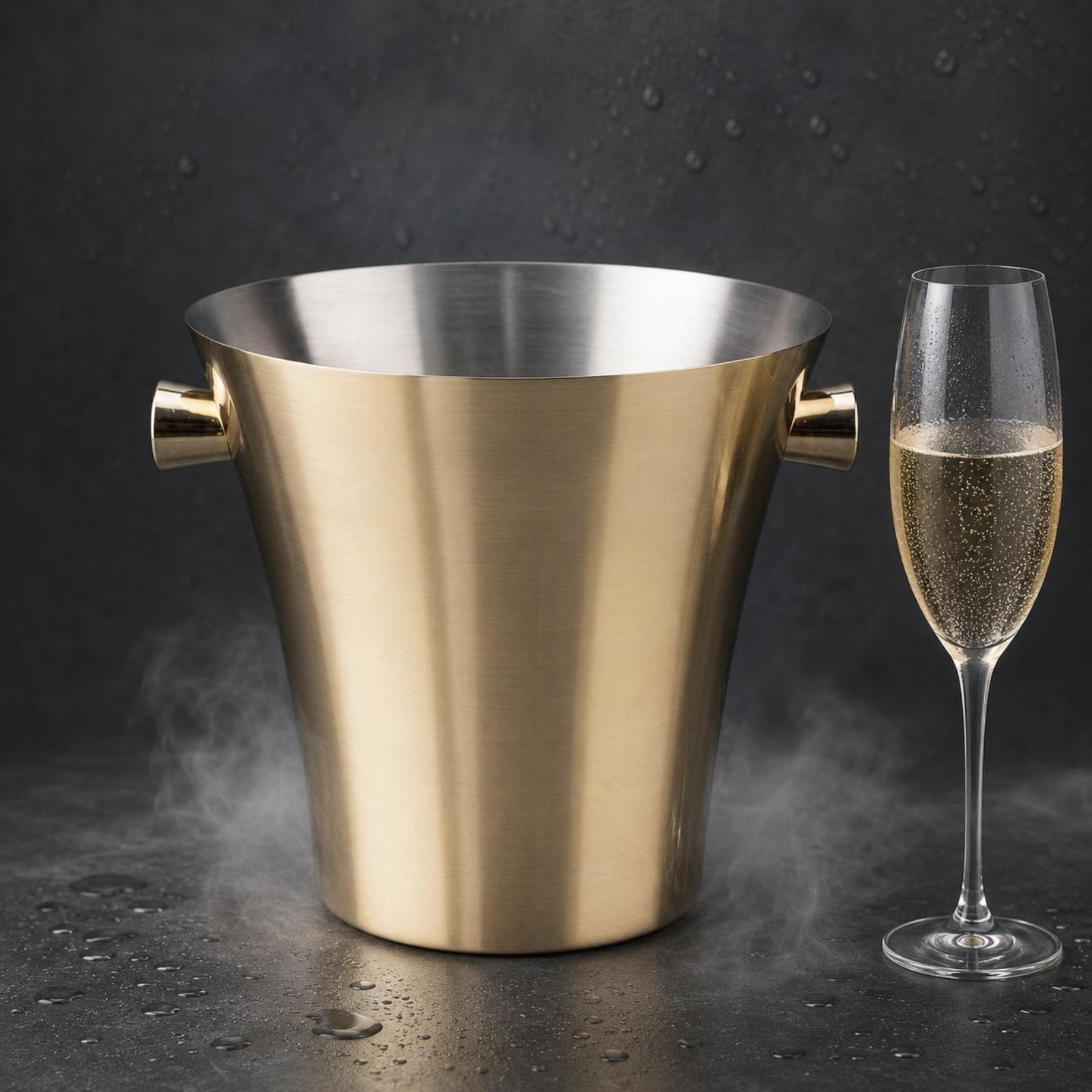 Stainless Steel Ice Pail Gold- - đánh giá và giá Ice Bucket Silver