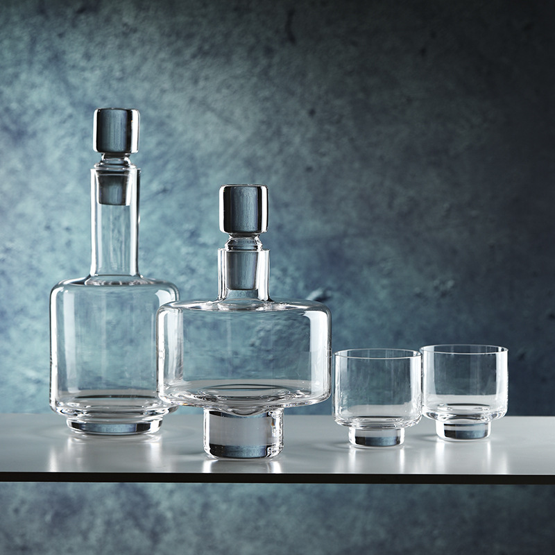 Modern Minimal Textured Crysta - đánh giá và giá Decanter Aerator Set