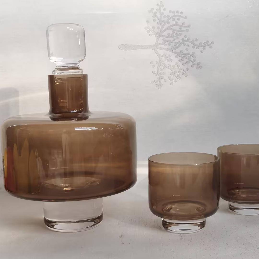 Modern Minimal Textured Crysta - đánh giá và giá Decanter Aerator Set